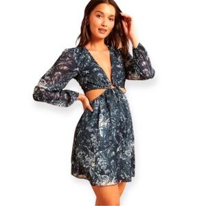Abercrombie Long Sleeve Cut Out Mini Dress